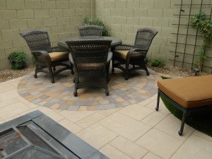 Patio and Fireplace