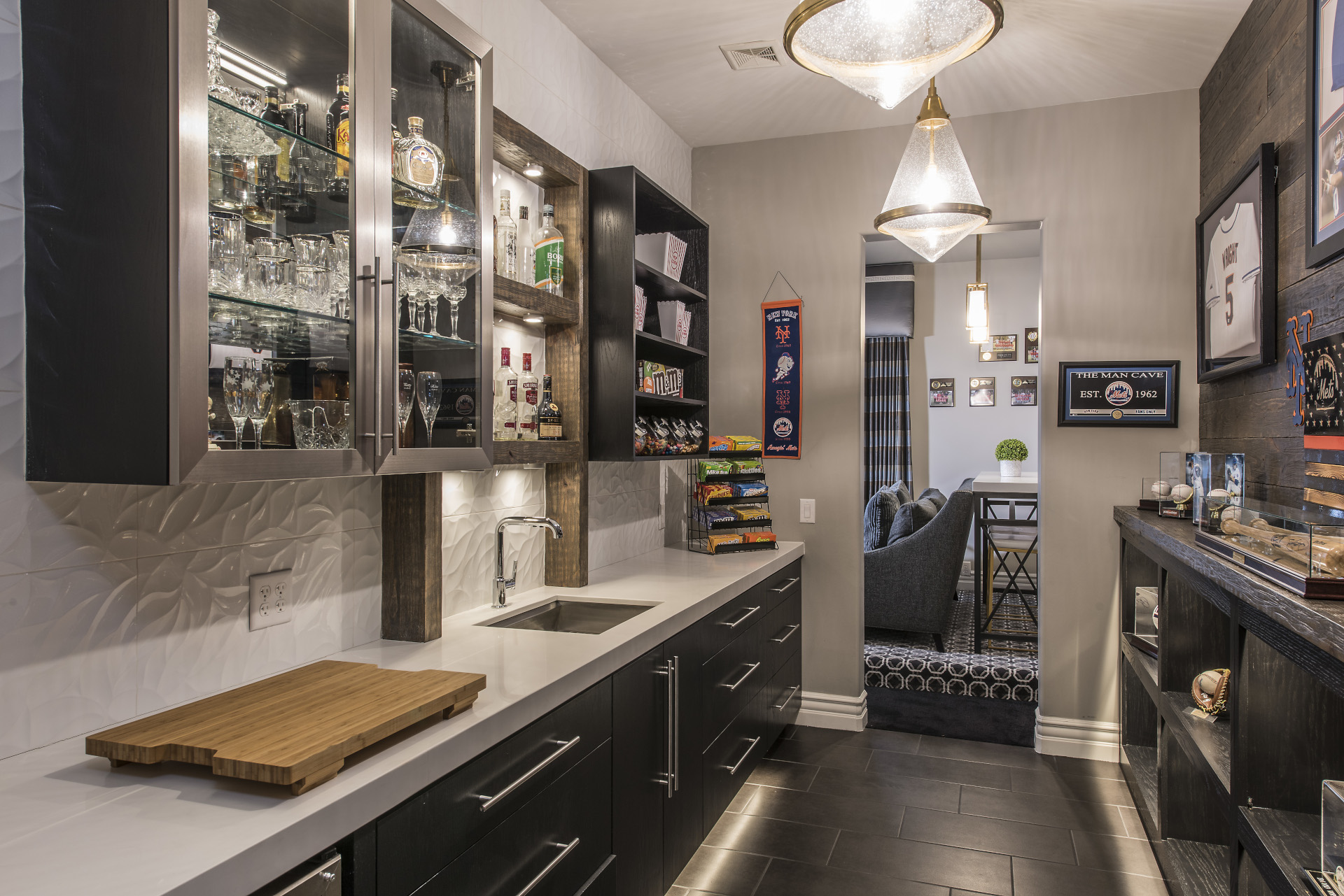 Theater Room Snack Area